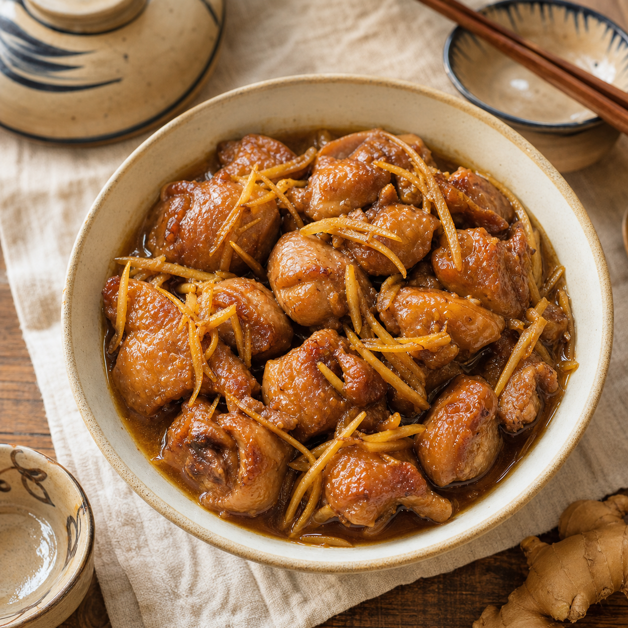 Gà kho gừng